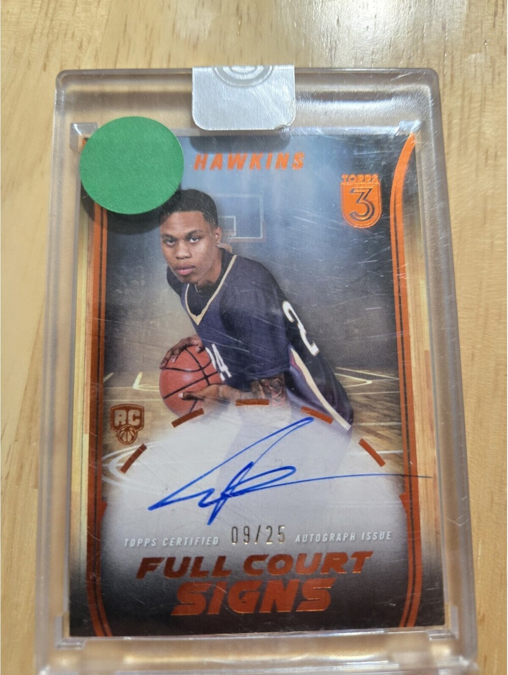2023-24 Topps Three - Full Court Signs Jordan Hawkins #FCS-JHA Bronze /25...